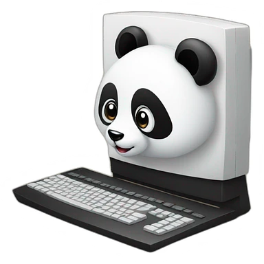 panda computer sticker