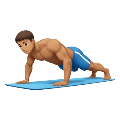 man doing plank sticker