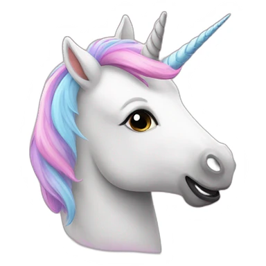heart eyes unicorn sticker