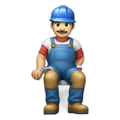 plumber rests sticker