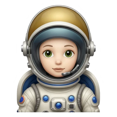 alien white Astronaut sticker