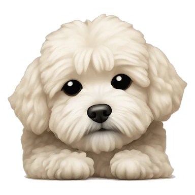 Maltipoo is sleeping sticker