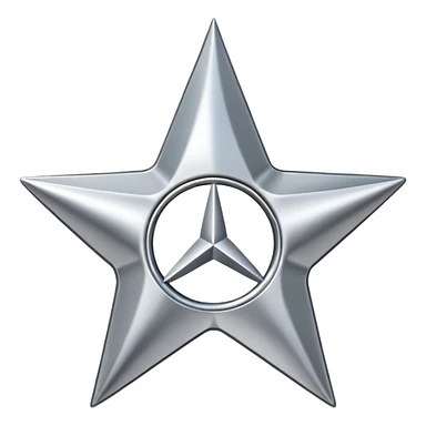 Mercedes logo sticker