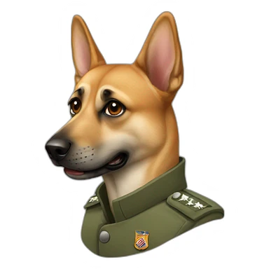 Military dog  sticker