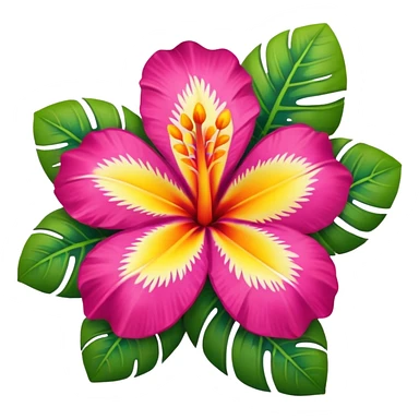 Hawaiian Flower sticker