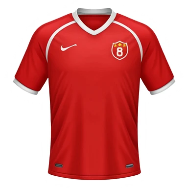 solid red soccer jersey sticker