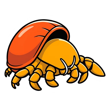 hermit crab sticker