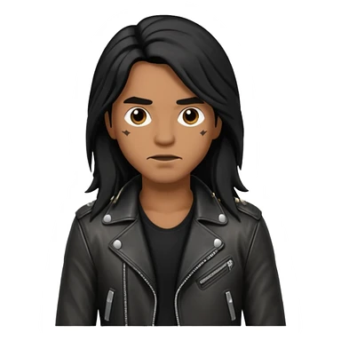 rocker with brown skin sticker