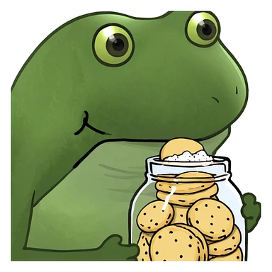 Jar of sugar cookies sticker