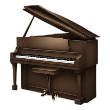 Piano en caca sticker