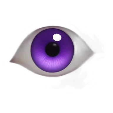majestic godly violet iris male asian eyeball sticker