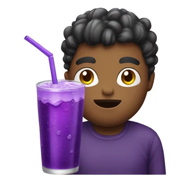 Purple soda sticker