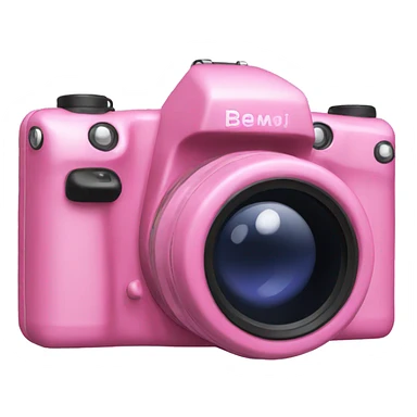 A pink digital camera sticker