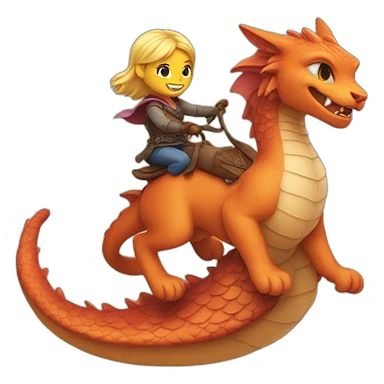 kitty riding a dragon sticker