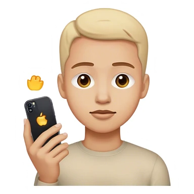 Person on iPhone sticker