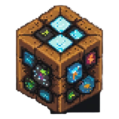 minecraft wood block sticker