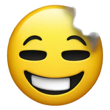 Smiley smoke sticker
