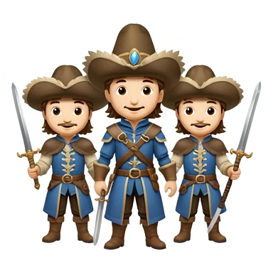 3 musketeers sticker