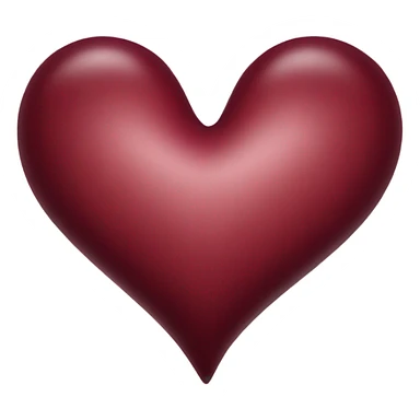 burgundy heart with the inscription AIW sticker