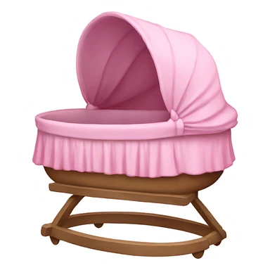 Pink bassinet  sticker
