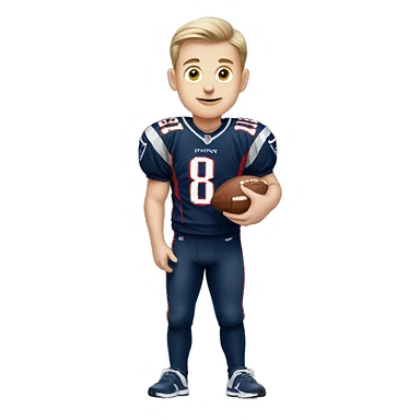 white boy wearing patriots jersey fart sticker