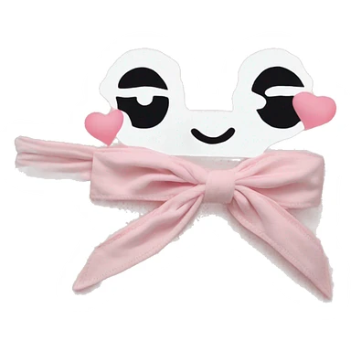 Fold babypink blanket with bow sticker