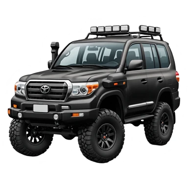 New Toyota landcr black color modified sticker