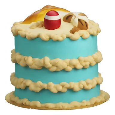 One piece San Sebastián cake  sticker