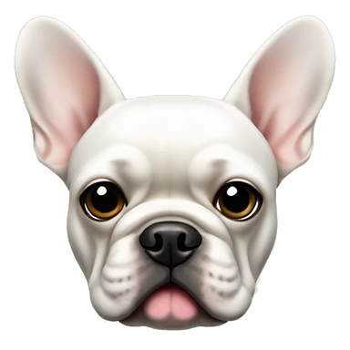 White french bulldog sticker