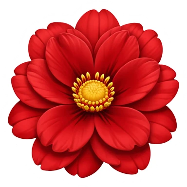 Red flower  sticker