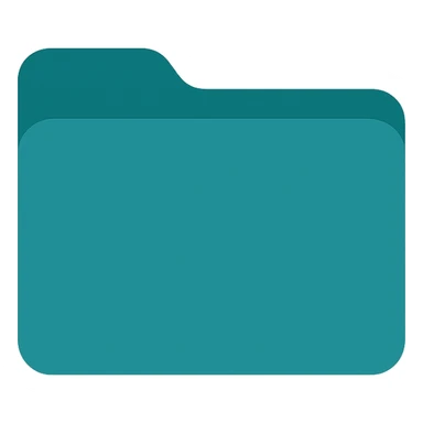 dark teal neon file folder sticker