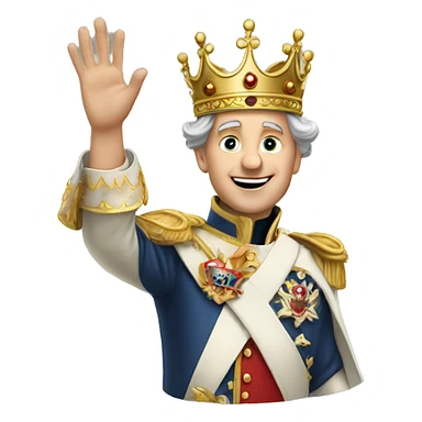 King François 1er waving sticker