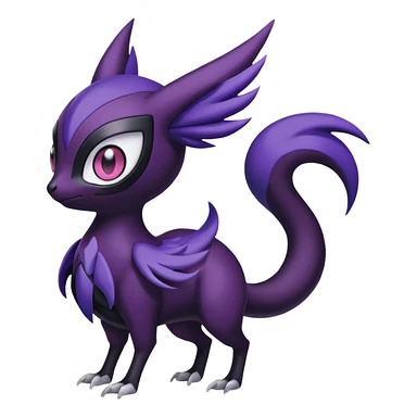Meloetta-Darkrai-Noibat-Pokémon-Fakémon-fusion-hybrid-creature sticker