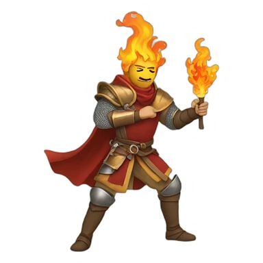 medieval firebreather sticker