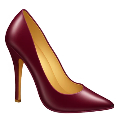 Burgundy high heels ￼ sticker