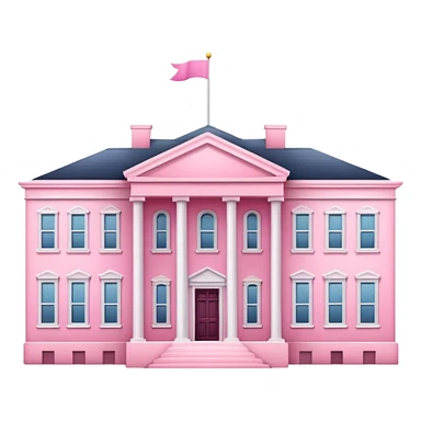 White House in pink  sticker