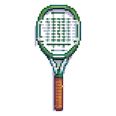 A tennis racket sticker
