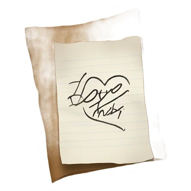 paper that says love this sticker