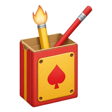 match sticks box sticker