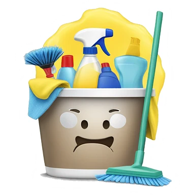Cleaning supplies  sticker
