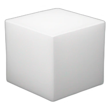 White cube sticker