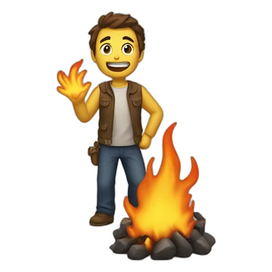 buring time sticker