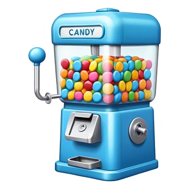 blue Candy machine sticker