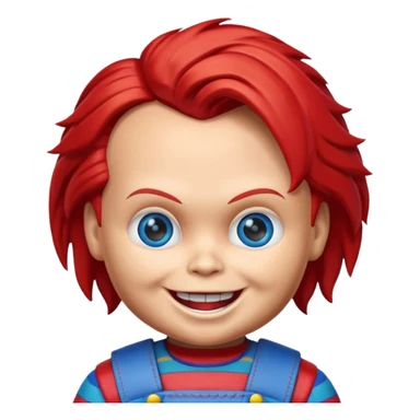 Un emojin de chuky sticker