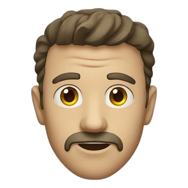 a cursed man sticker