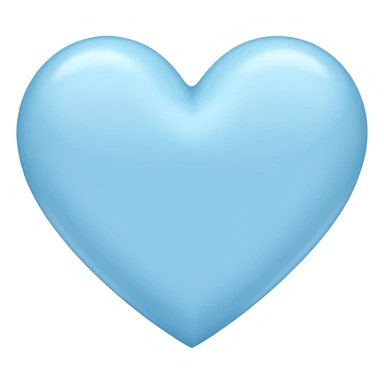 A pastel blue heart sticker