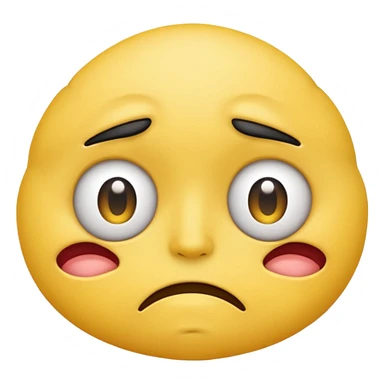 Emoji with eyebags sticker