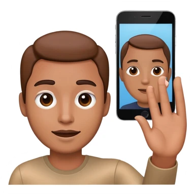 smartphone taking a selfie sticker