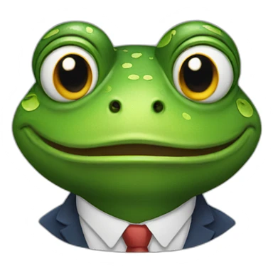 mr frog Donald sticker