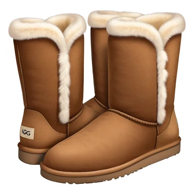 Uggs with fur sticker